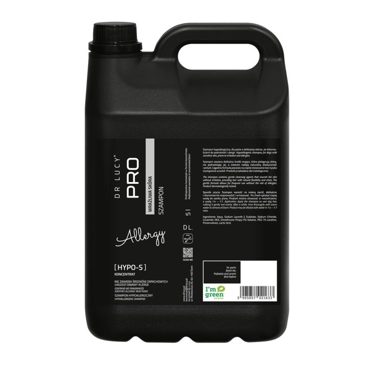 DR LUCY Hypo S - hypoallergenic shampoo for dogs - 5L