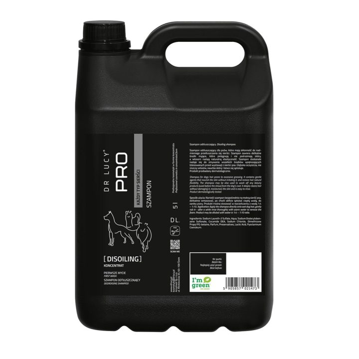 DR LUCY Pro Disoiling – dog shampoo – 5 l