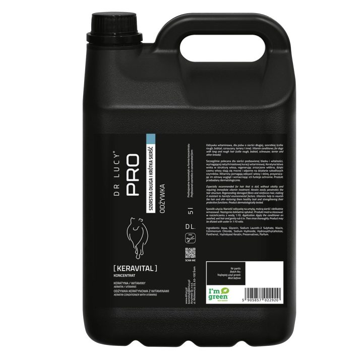 DR LUCY Pro Keravital Rough Coat – dog conditioner – 5l