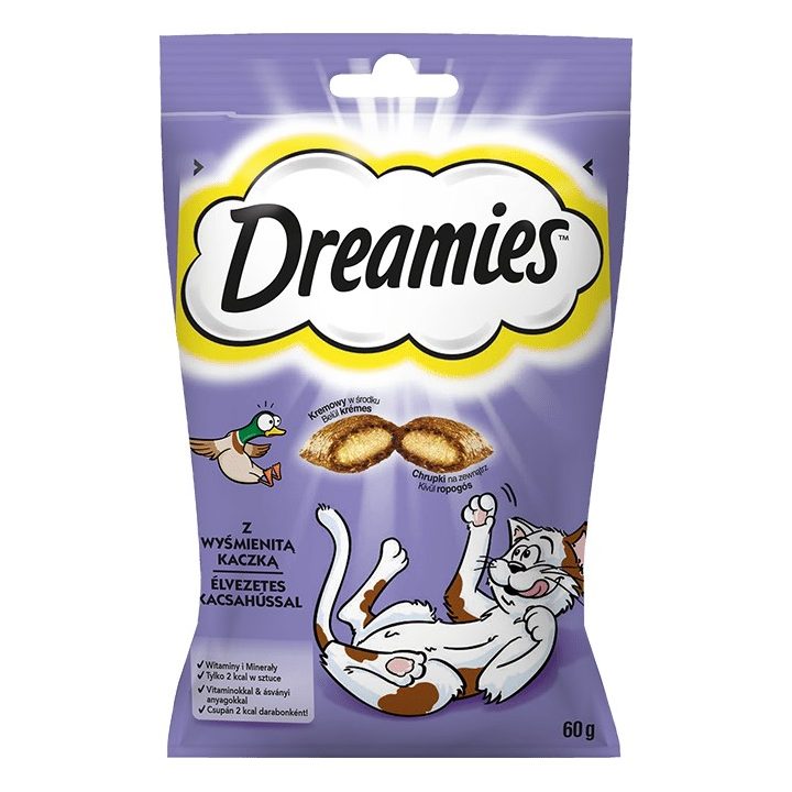 Dreamies 5998749116500 cat treats Duck Snacks 60g
