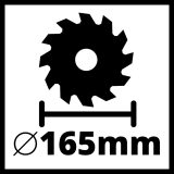 EINHELL Cordless Circular Saw 18V TP CS 18/165 Li BL SOLO 4331225