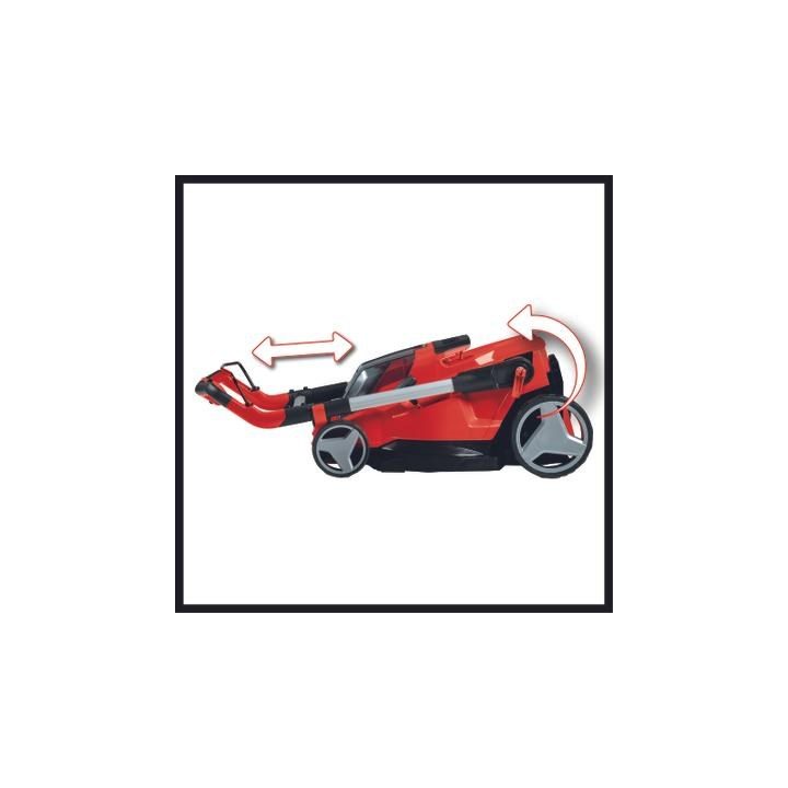 Einhell RASARRO 36/42 (2x5 2Ah) Push lawn mower Battery Black Red