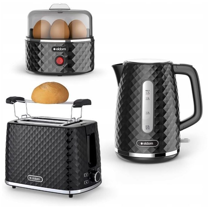C280C ELDOM Kettle ELLI capacity 1.7 l power 2200 W black strix black