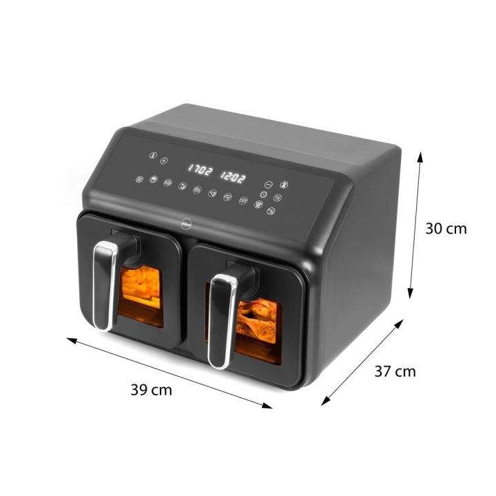 Double fat-free fryer 2200 W capacity 8 l LED display