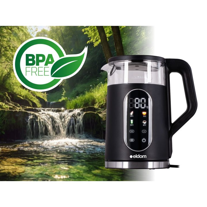 ELDOM CORDLESS KETTLE WITH TEMPERATURE CONTROL C560 NUVIA