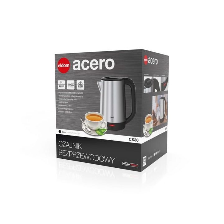 ELDOM CS30 ACERO CORDLESS KETTLE 2.0 L 2000 W Silver