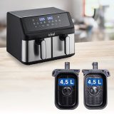 IDEAL Fat-free fryer double horizontal 9L 8 functions - including food drying