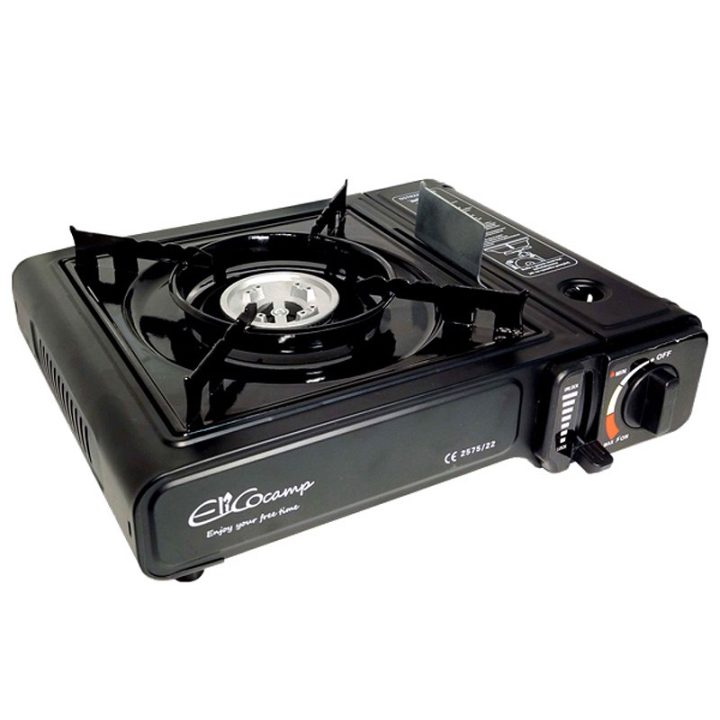 ELICO BDZ-155B Portable camping gas stove for 2.2 kW cartridges piezo ignition.