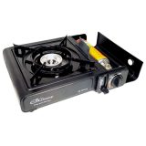 ELICO BDZ-155B Portable camping gas stove for 2.2 kW cartridges piezo ignition.