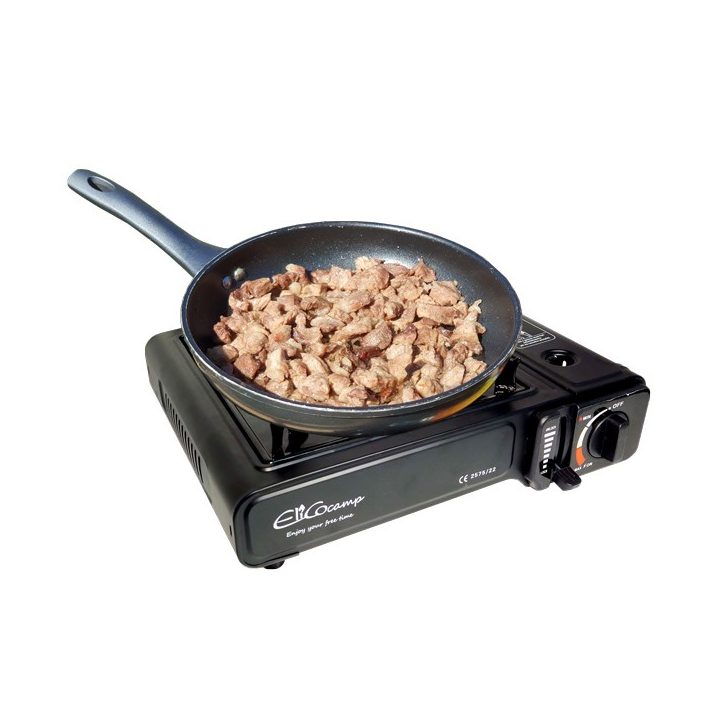 ELICO BDZ-155B Portable camping gas stove for 2.2 kW cartridges piezo ignition.