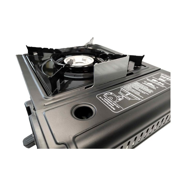 ELICO BDZ-155B Portable camping gas stove for 2.2 kW cartridges piezo ignition.