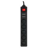 EnerGenie SPF5-C-5 surge protector 5 AC outlet(s) 250 V 1.5 m Black