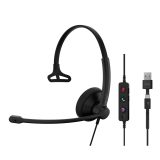 EPOS 1001419 headset wired headband office/call center USB Type-C / USB Type-A black
