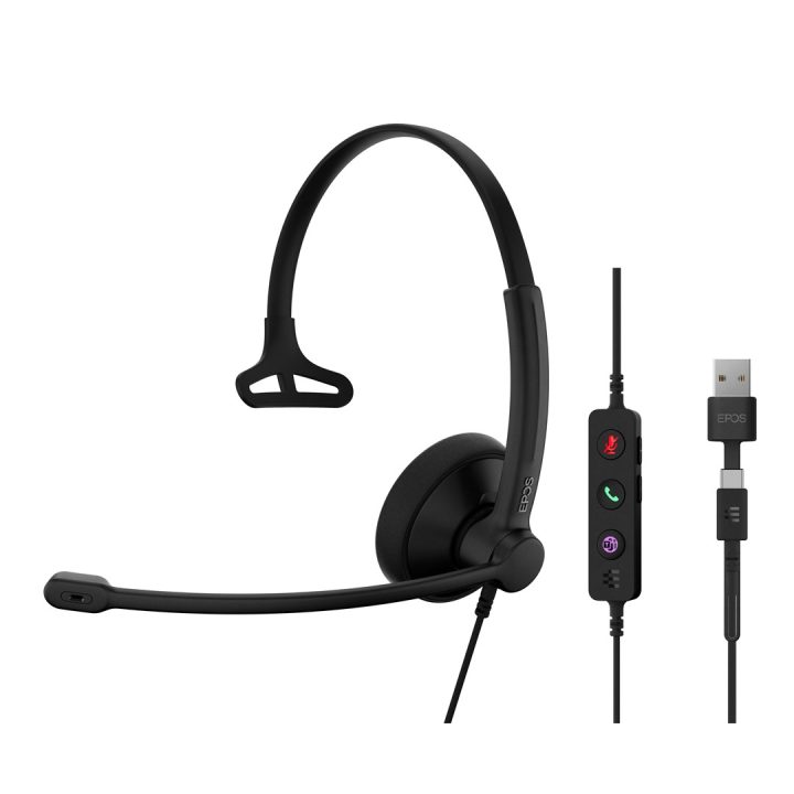 EPOS 1001419 headset wired headband office/call center USB Type-C / USB Type-A black