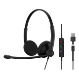 EPOS 1001421 headphones / headset wired headband office / call centre USB Type-C / USB Type-A black
