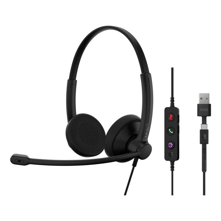 EPOS 1001421 headphones / headset wired headband office / call centre USB Type-C / USB Type-A black
