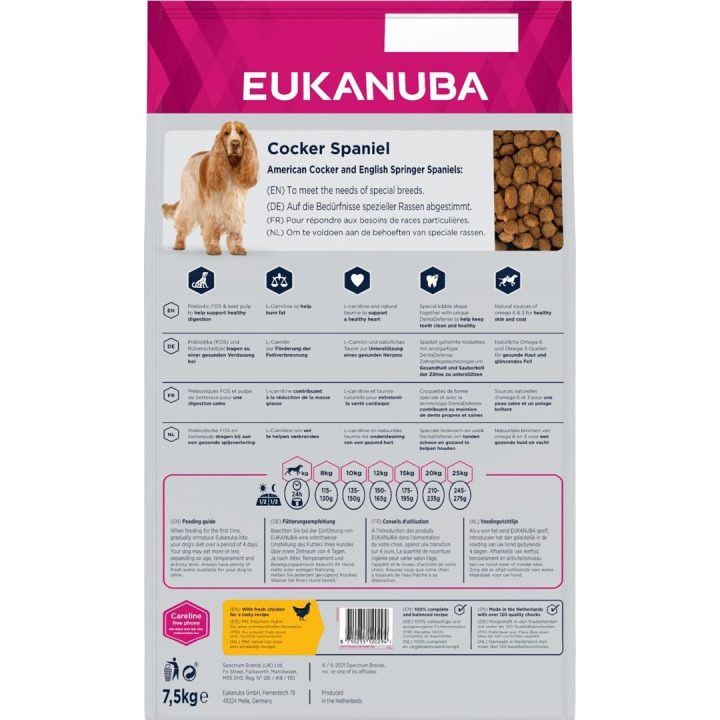 EUKANUBA Breed Specific Cocker Spaniel Adult - dry dog food - 7 5kg
