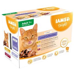 IAMS DELIGHTS Land Collection in Gravy box – wet cat food – 12x85g