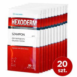 EUROWET Hexoderm - shampoo for dogs and cats - 20x20ml