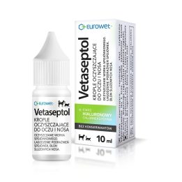EUROWET Vetaseptol - cleansing drops for eyes and nose for dogs and cats - 10 ml
