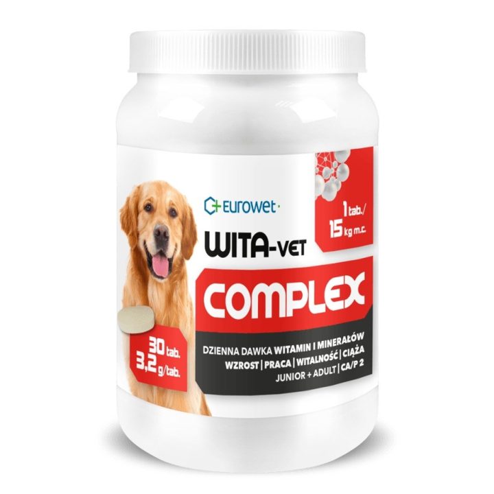 EUROWET Wita-Vet Complex 3 2g - supplements for dogs - 30 tablets