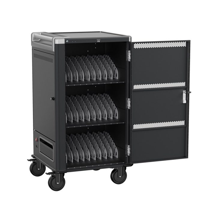 Ewent EW1700 portable device management cart/cabinet Black Grey