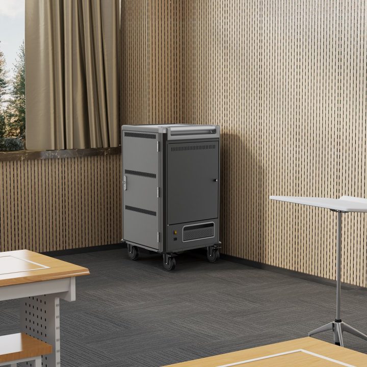 Ewent EW1700 portable device management cart/cabinet Black Grey