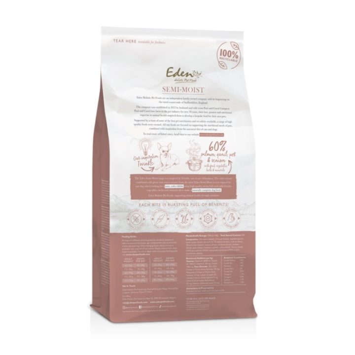 EDEN Semi-Moist Salmon & Quail - semi-moist dog food - 10kg
