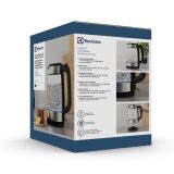 Electrolux E4GK1-4GB electric kettle 1.7 L 2200 W Black Stainless steel Transparent