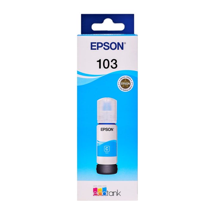 Epson 103 EcoTank Cyan ink bottle