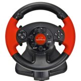 ESPERANZA EG103 Gaming Controller Steering wheel PC Playstation 2 Playstation 3 Digital Black Red