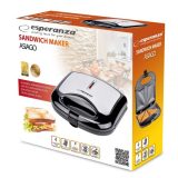 Esperanza ASIAGO sandwich maker 1000 W Black White