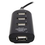 Esperanza EA116 interface hub 480 Mbit/s Black