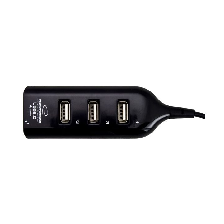 Esperanza EA116 interface hub 480 Mbit/s Black