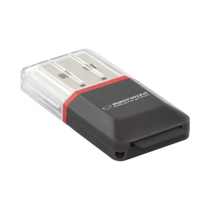 Esperanza EA134K card reader Black Silver Transparent USB 2.0