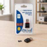 Esperanza EA134K card reader Black Silver Transparent USB 2.0