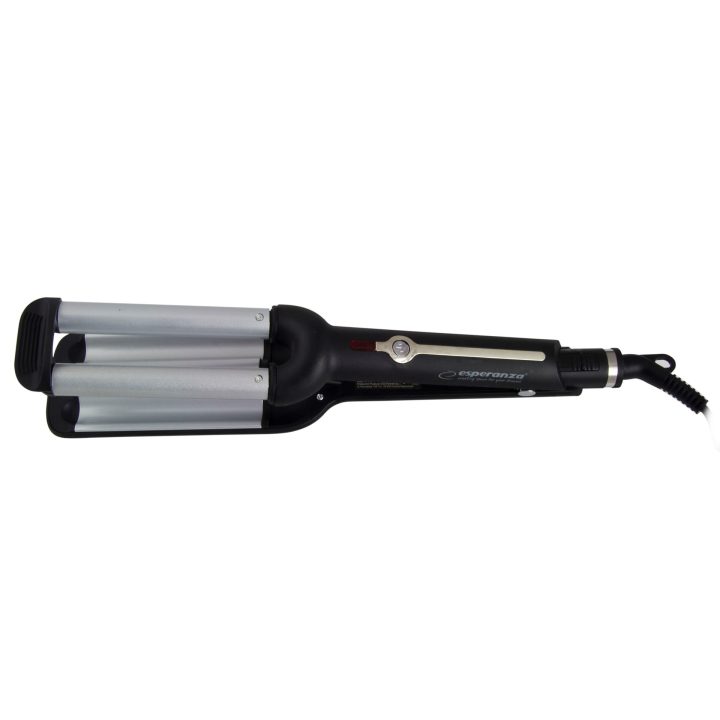 Esperanza EBL013 hair styling tool Curling iron Black Silver 1.8 m 55 W