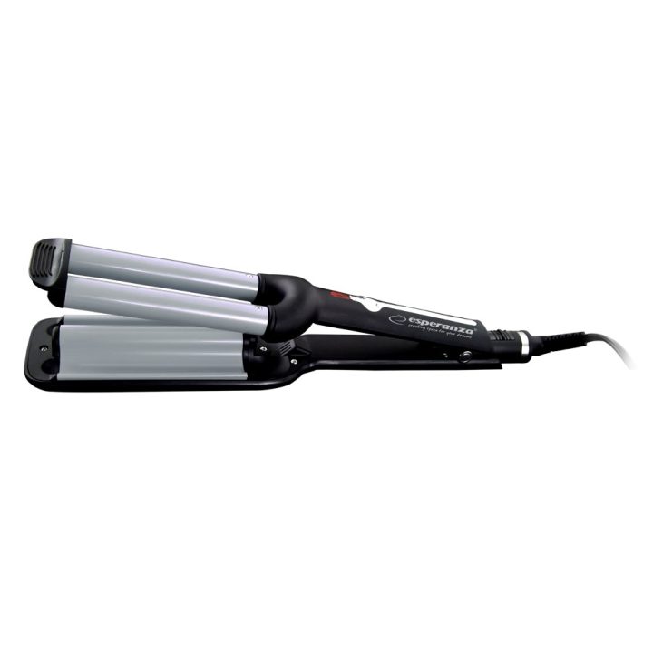 Esperanza EBL013 hair styling tool Curling iron Black Silver 1.8 m 55 W