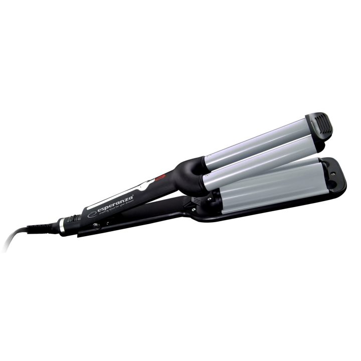 Esperanza EBL013 hair styling tool Curling iron Black Silver 1.8 m 55 W