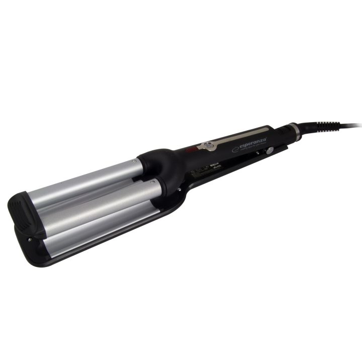 Esperanza EBL013 hair styling tool Curling iron Black Silver 1.8 m 55 W