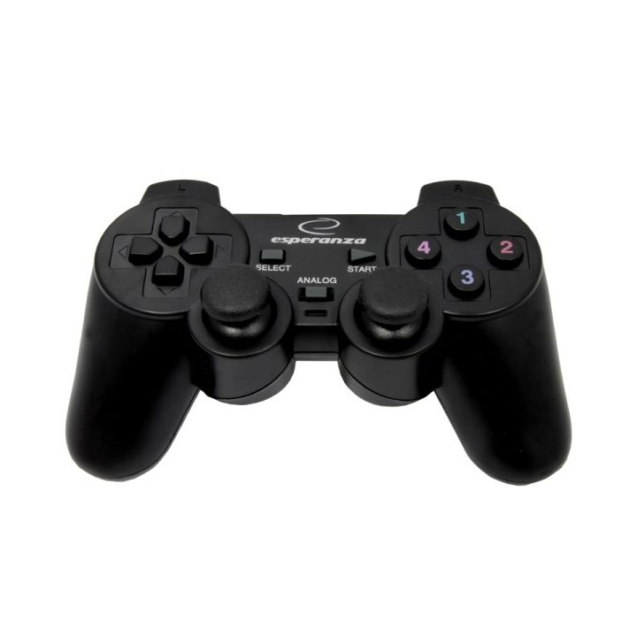 Esperanza EG102 Gaming Controller Black USB 2.0 Gamepad Analogue / Digital PC Playstation 3