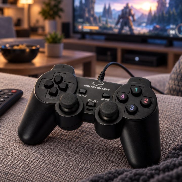 Esperanza EG102 Gaming Controller Black USB 2.0 Gamepad Analogue / Digital PC Playstation 3