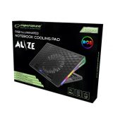 Esperanza EGC101 laptop cooling pad 800 RPM Black