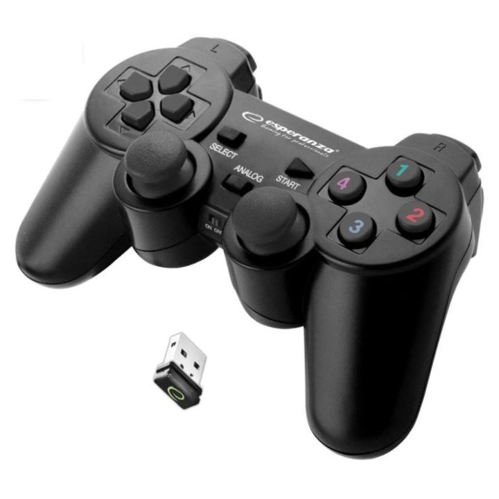 Esperanza EGG108K Gaming Controller Black USB 2.0 Gamepad Analogue / Digital PC Playstation 3