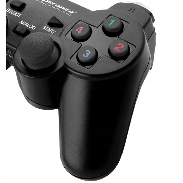 Esperanza EGG108K Gaming Controller Black USB 2.0 Gamepad Analogue / Digital PC Playstation 3