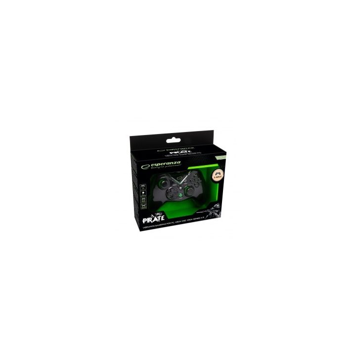 Esperanza EGG114K Gaming Controller Black USB 2.0 Gamepad Analogue / Digital PC Xbox One Xbox Series S Xbox Series X