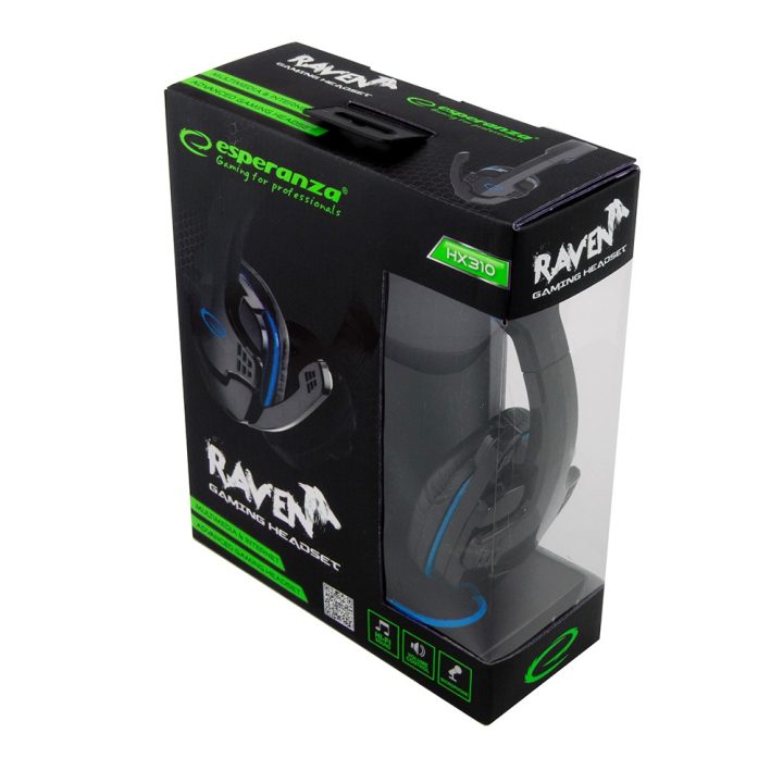 Esperanza EGH310B Headset Head-band Black Blue