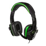 Esperanza EGH310G Headphones with microphone Headband Black Green