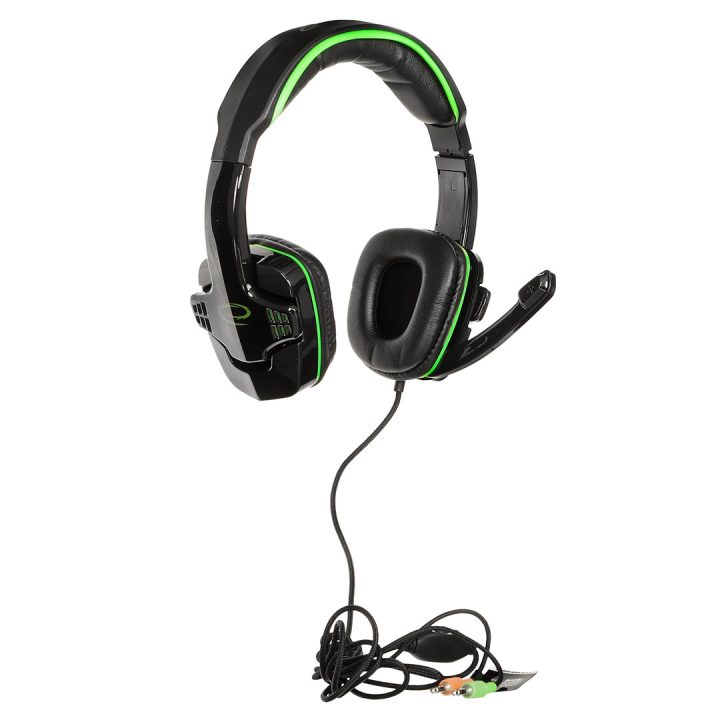Esperanza EGH310G Headphones with microphone Headband Black Green