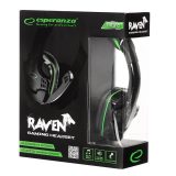 Esperanza EGH310G Headphones with microphone Headband Black Green